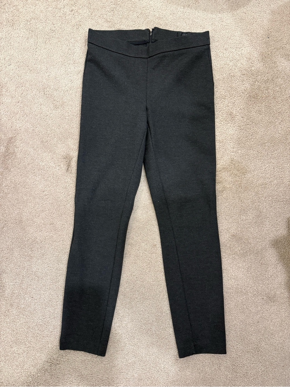 J. Crew Pixie Ponte Ankle Pants in Charcoal
